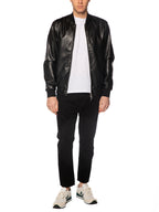 Bomber Gianni Lupo Nero ecopelle GL9731 BLACK GIANNI LUPO 