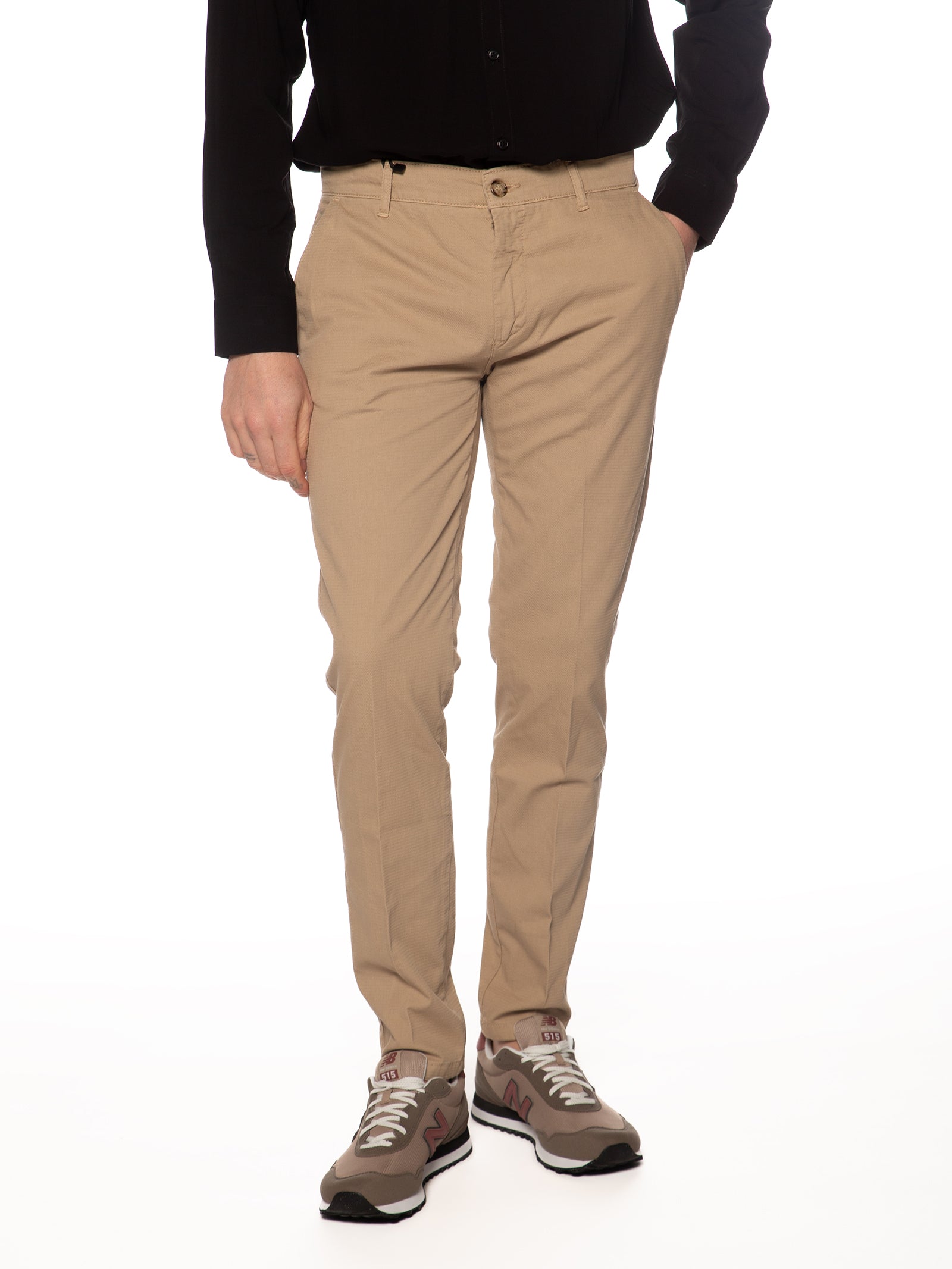 Chino Gianni Lupo Beige slim fit operato GN21811 BEIGE GIANNI LUPO 