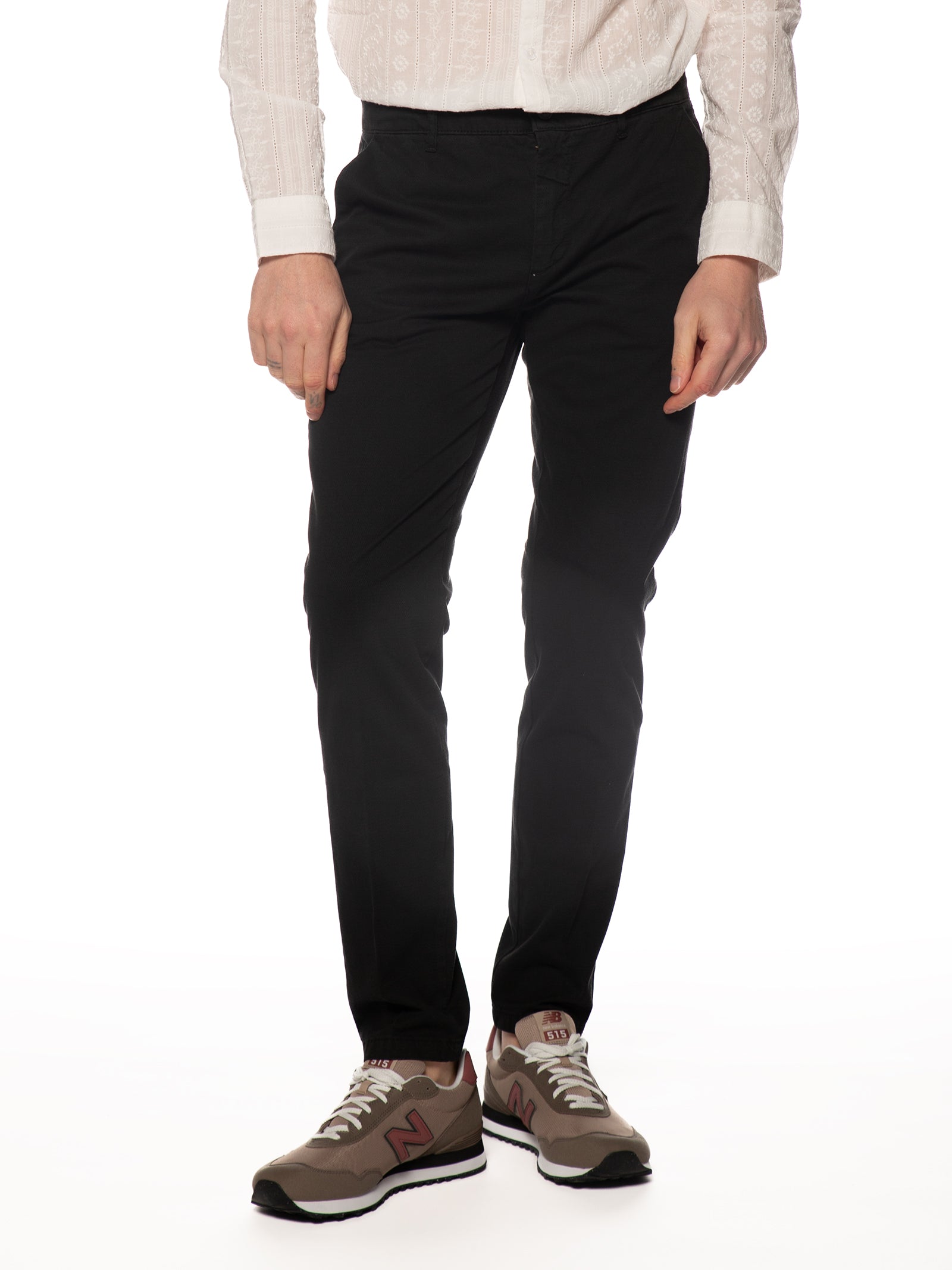 Chino Gianni Lupo Nero slim fit operato GN21811 NERO GIANNI LUPO 