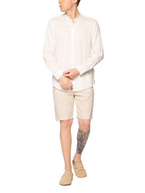 Bermuda Gianni Lupo Beige lino con elastico MORRIS SAND GIANNI LUPO 