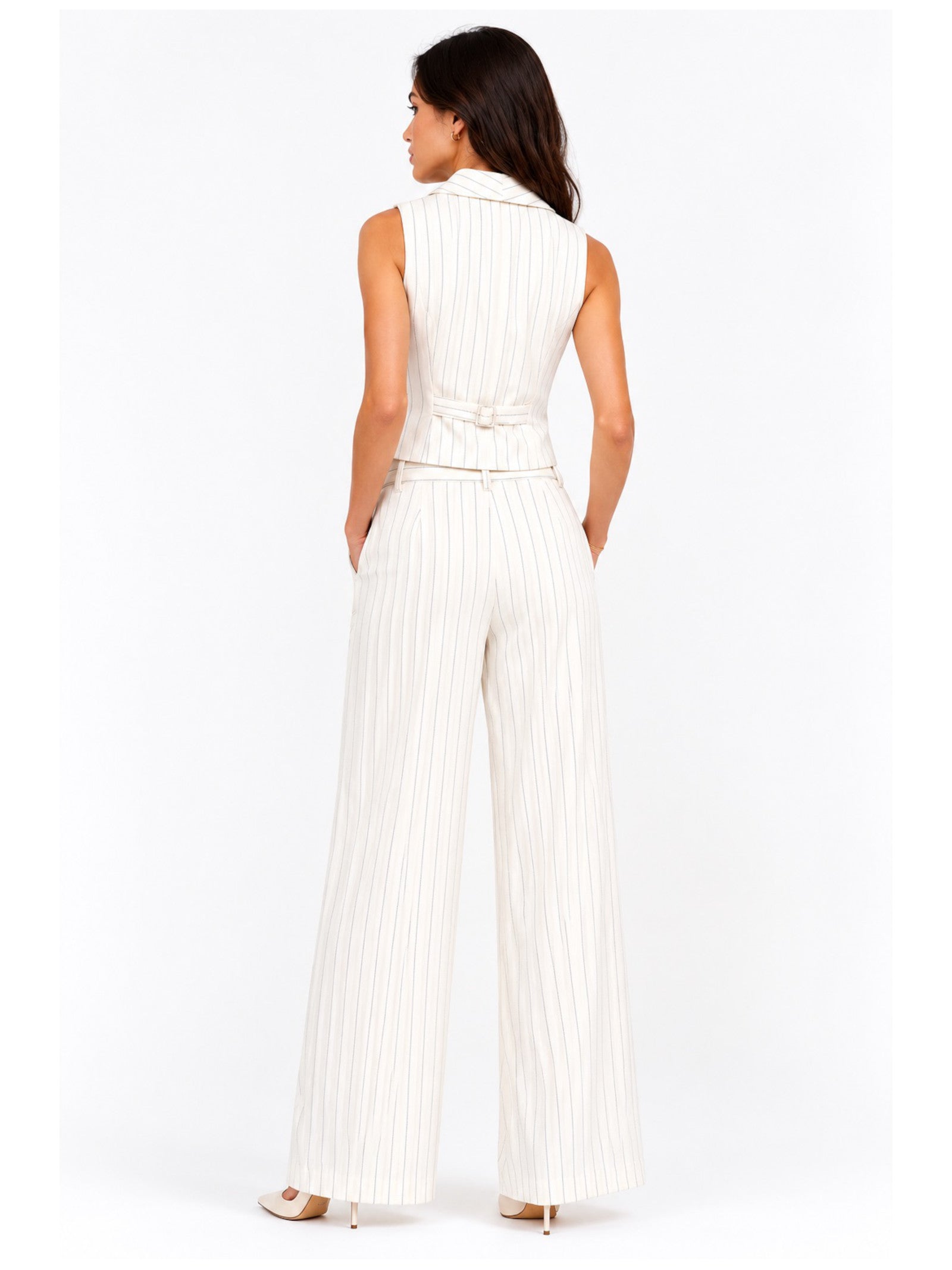 Pantalone Imerial Panna gessato P3ZQLAF PANNA IMPERIAL 