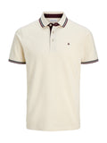 Polo Jack & Jones Paulos Panna slim fit in piquet 12136668 /Antique White JACK & JONES 