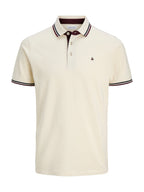 Polo Jack & Jones Paulos Panna slim fit in piquet 12136668 /Antique White JACK & JONES 