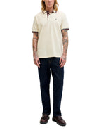 Polo Jack & Jones Paulos Panna slim fit in piquet 12136668 /Antique White JACK & JONES 