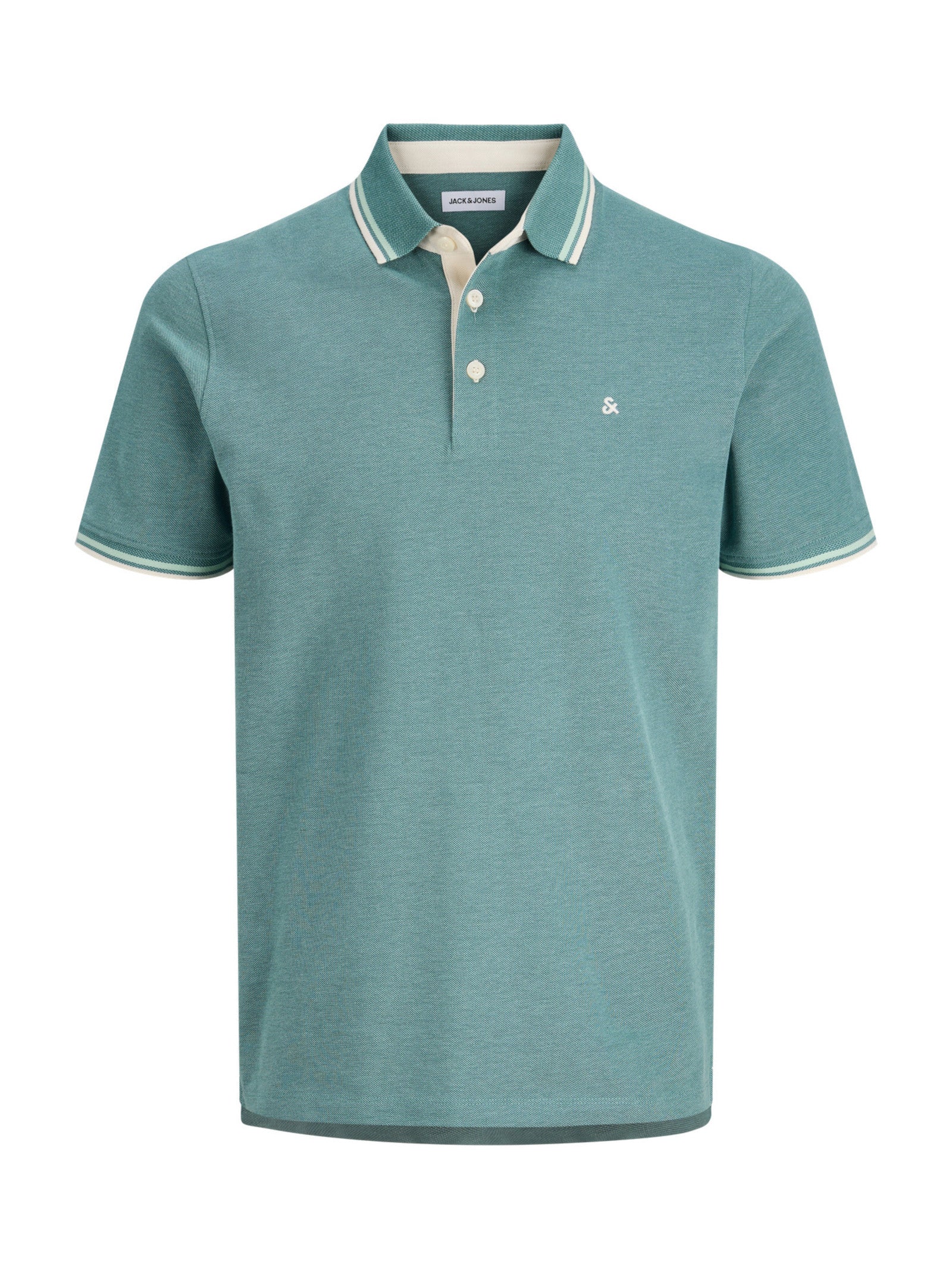 Polo Jack & Jones Paulos Petrolio slim fit in piquet 12136668 /Atlantic Deep JACK & JONES 