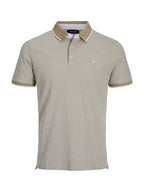 Polo Jack & Jones Paulos Beige slim fit in piquet 12136668 /Crockery JACK & JONES 