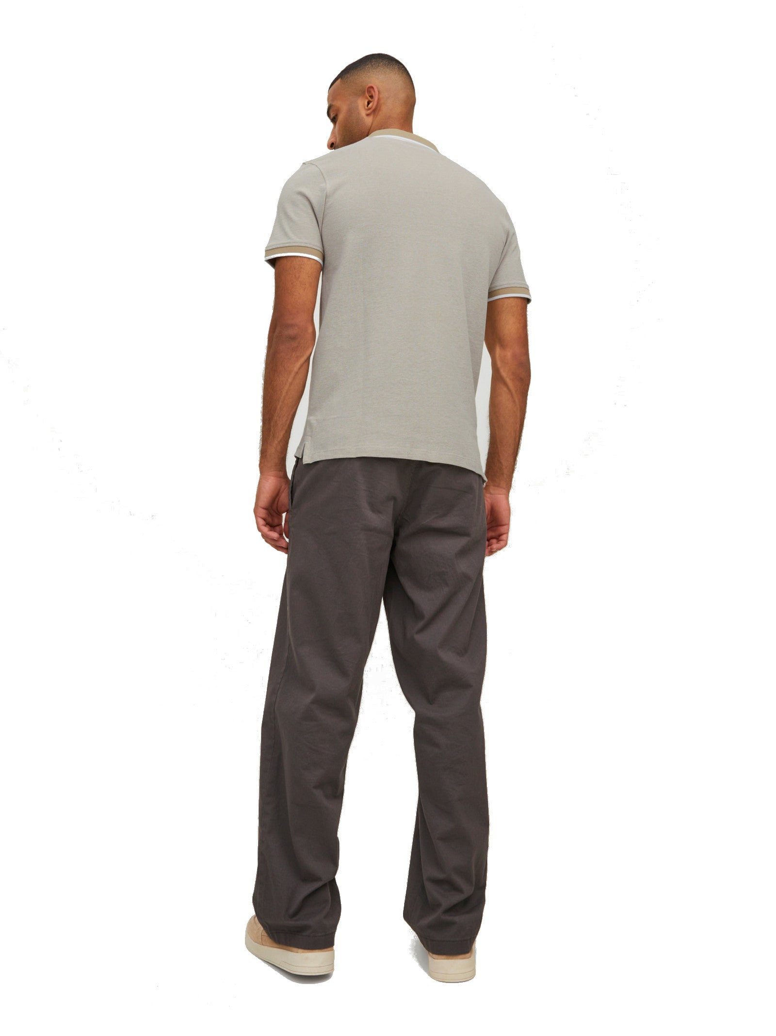Polo Jack & Jones Paulos Beige slim fit in piquet 12136668 /Crockery JACK & JONES 