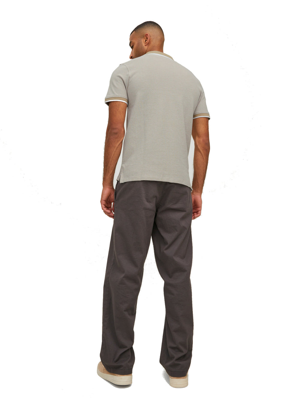Polo Jack & Jones Paulos Beige slim fit in piquet 12136668 /Crockery JACK & JONES 