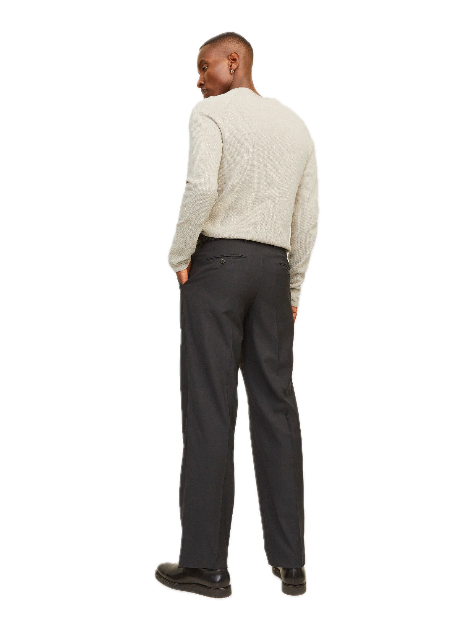 Maglia Jack & Jones Hill Beige girocollo 12157321 /Oatmeal JACK & JONES 
