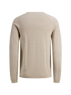Maglia Jack & Jones Hill Beige girocollo 12157321 /Oatmeal JACK & JONES 