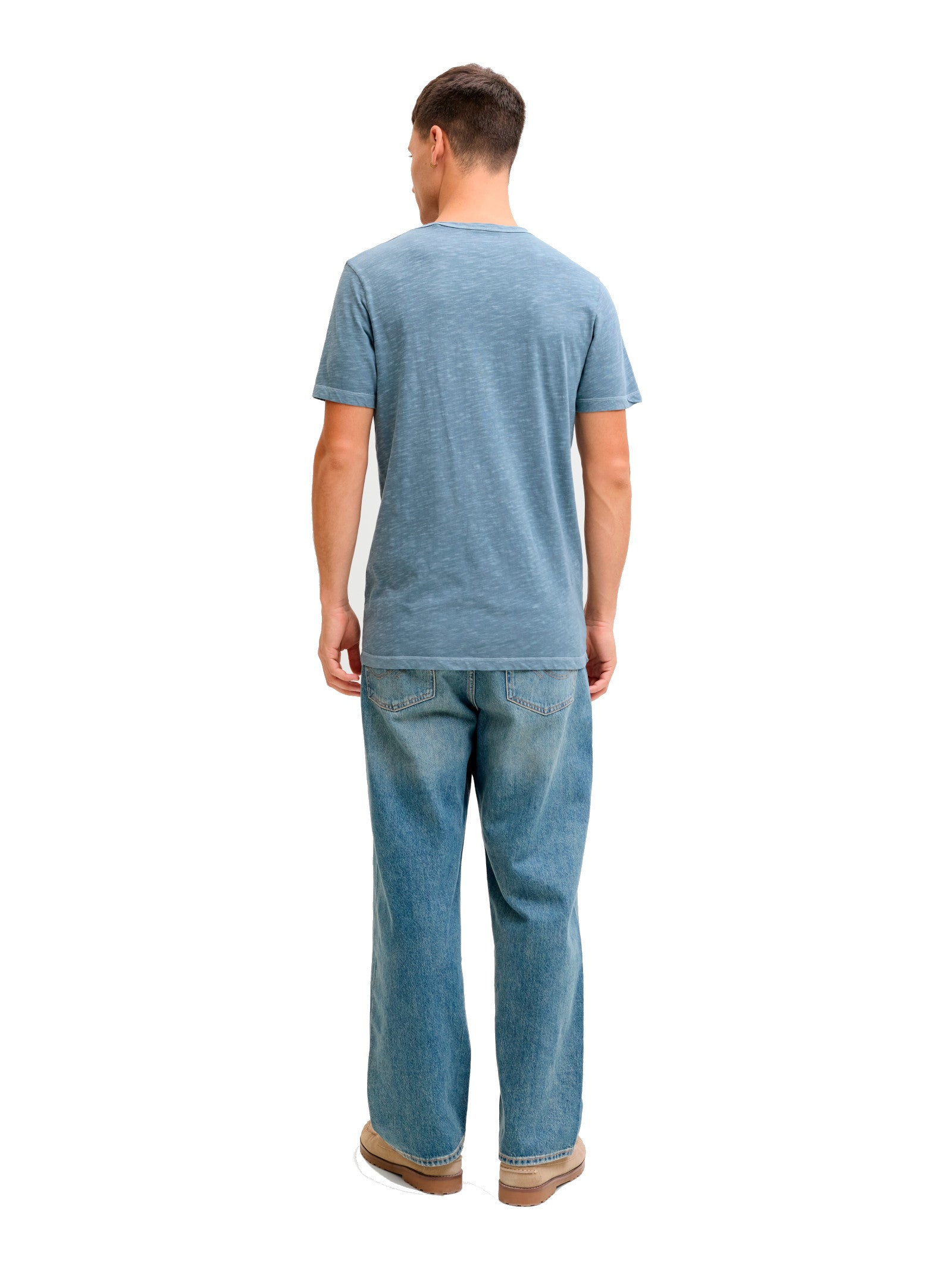 T-shirt Jack & Jones Avio Acqua marina scollo a V 12164972 /Blue Mirage JACK & JONES 