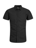 Camicia Jack & Jones Nero Joe manica corta 12195062 /Black JACK & JONES 