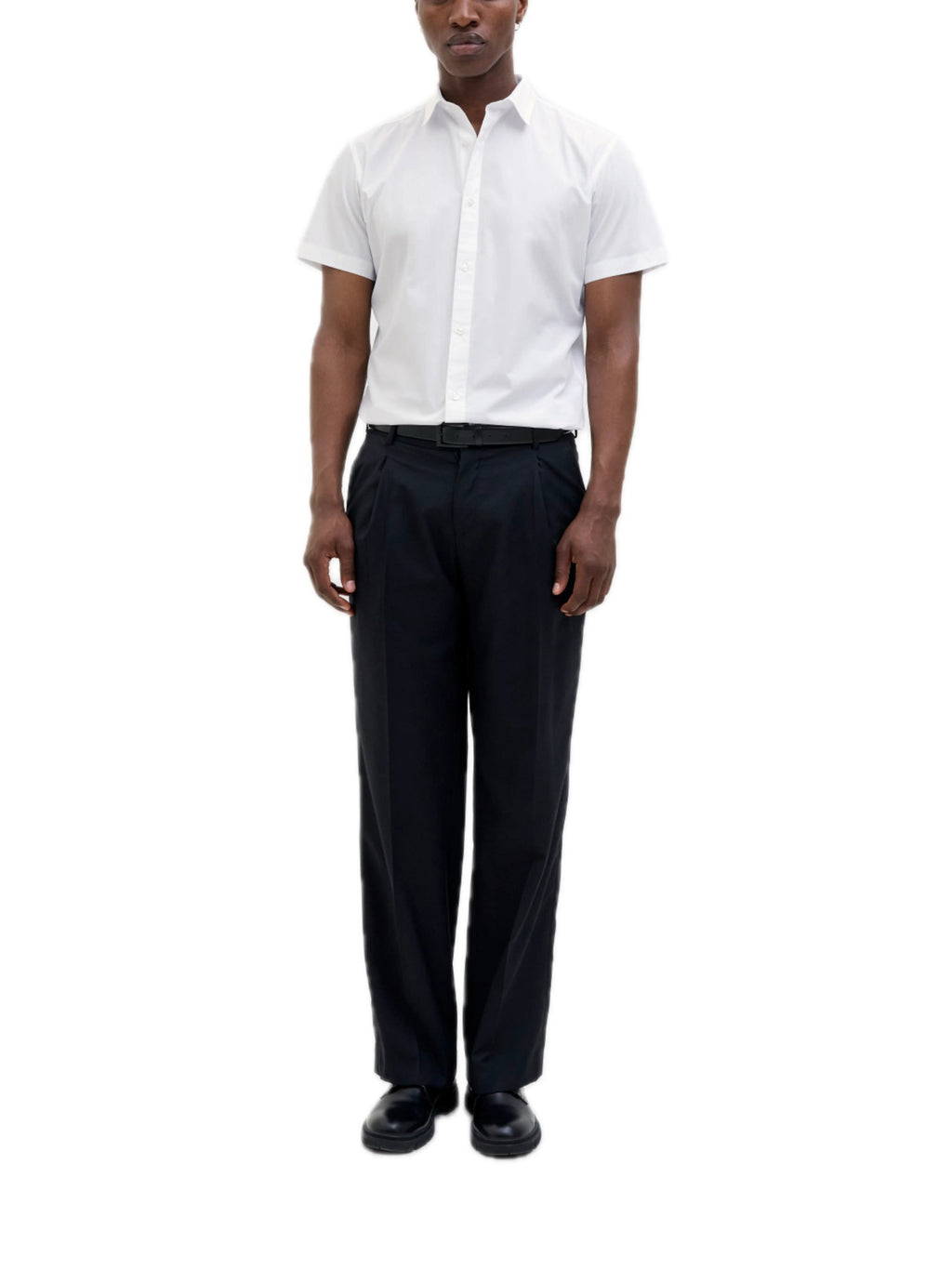 Camicia Jack & Jones Bianco Joe manica corta 12195062 /White JACK & JONES 