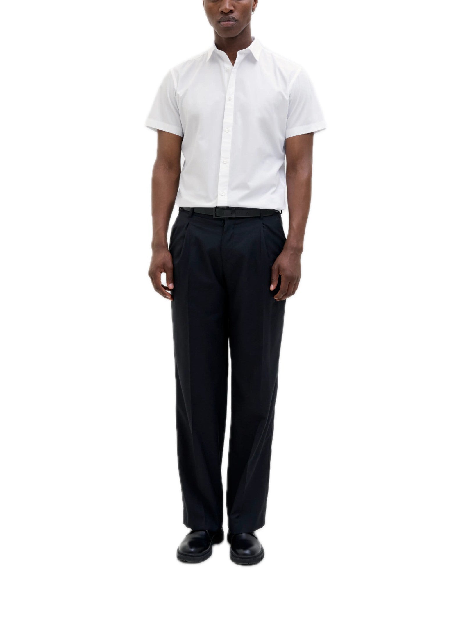 Camicia Jack & Jones Bianco Joe manica corta 12195062 /White JACK & JONES 