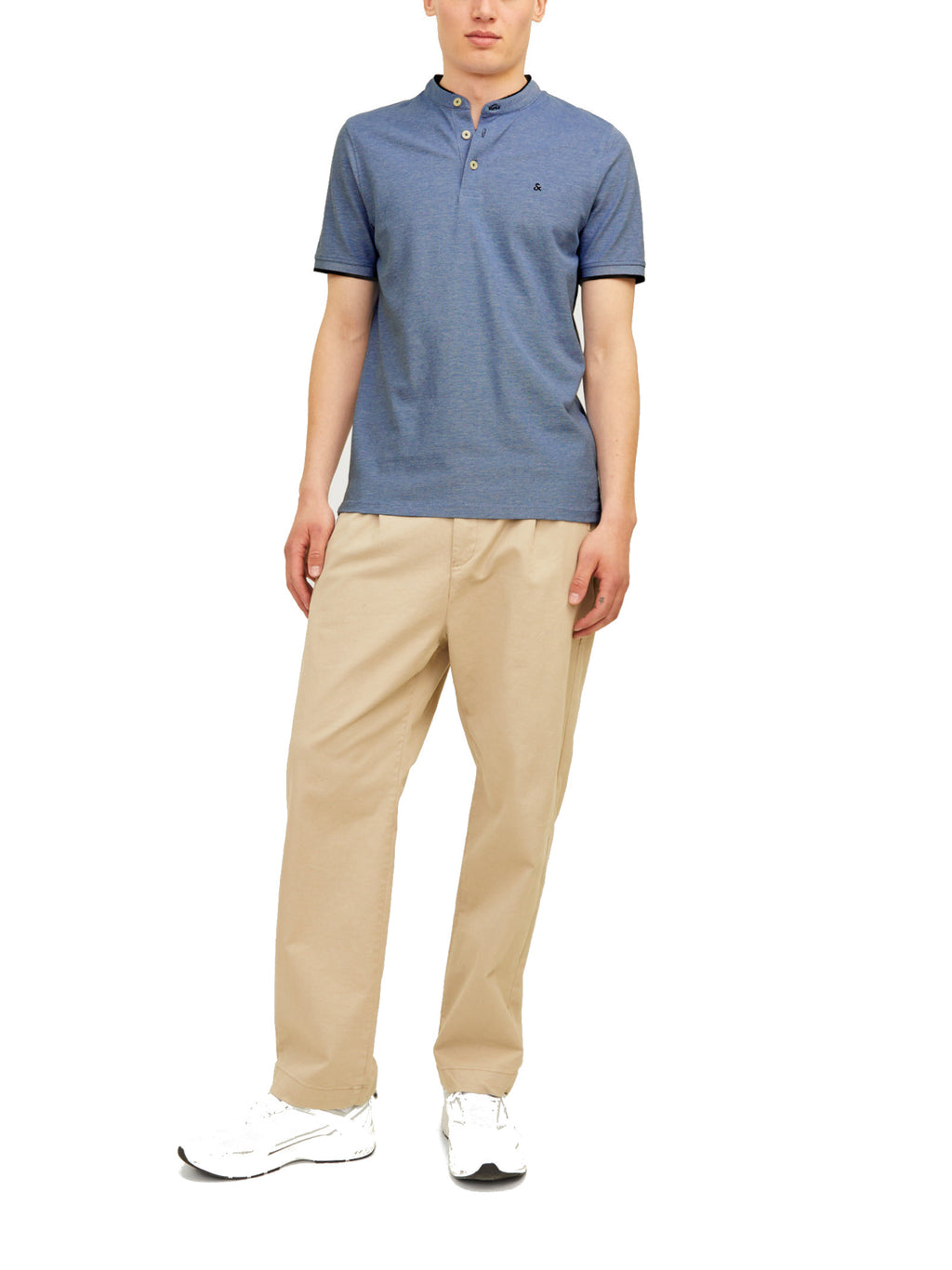 Polo Jack & Jones Paulos Azzurro manica corta 12199711 /Bright Cobalt JACK & JONES 
