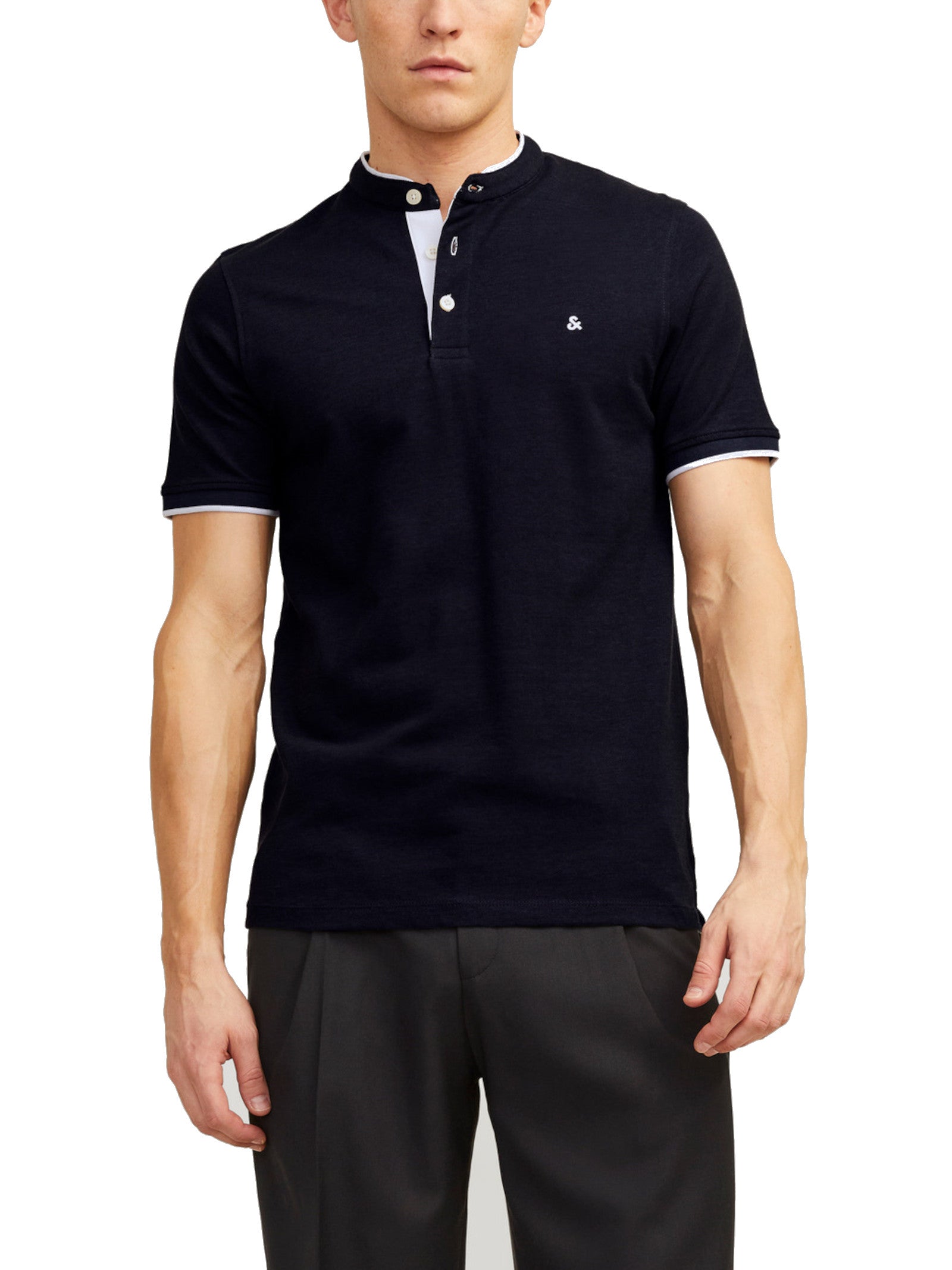 Polo Jack & Jones Paulos Blu manica corta 12199711 /Dark Navy JACK & JONES 