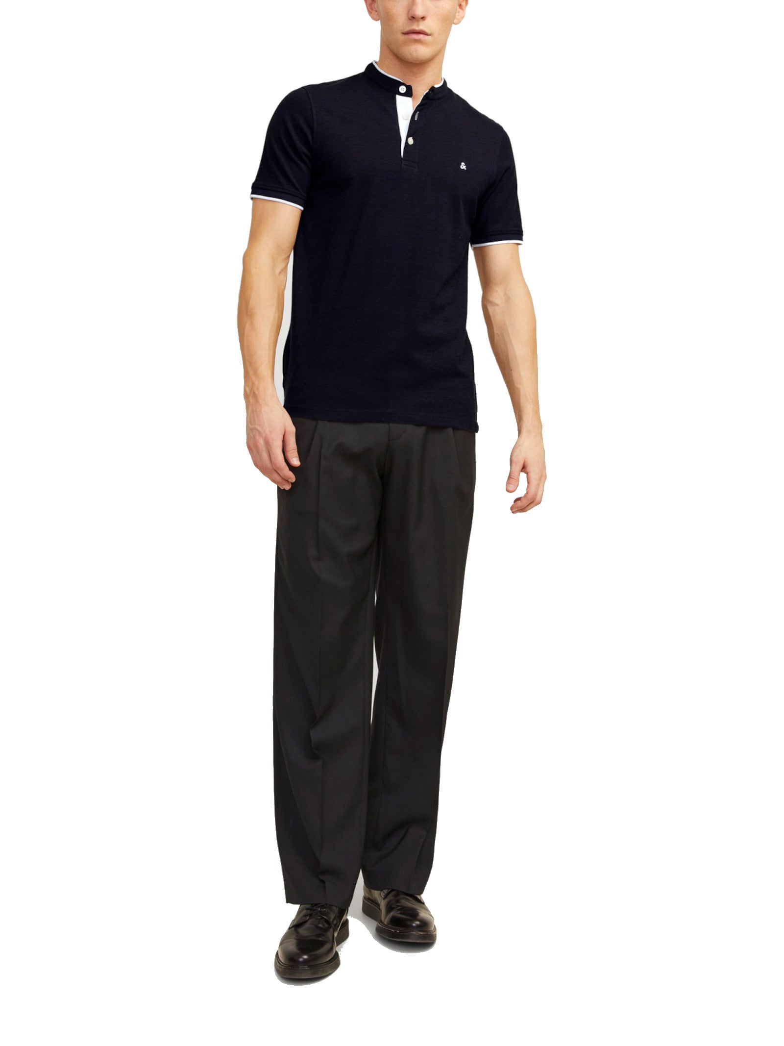 Polo Jack & Jones Paulos Blu manica corta 12199711 /Dark Navy JACK & JONES 