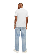 Polo Jack & Jones Paulos Bianco manica corta 12199711 /White JACK & JONES 