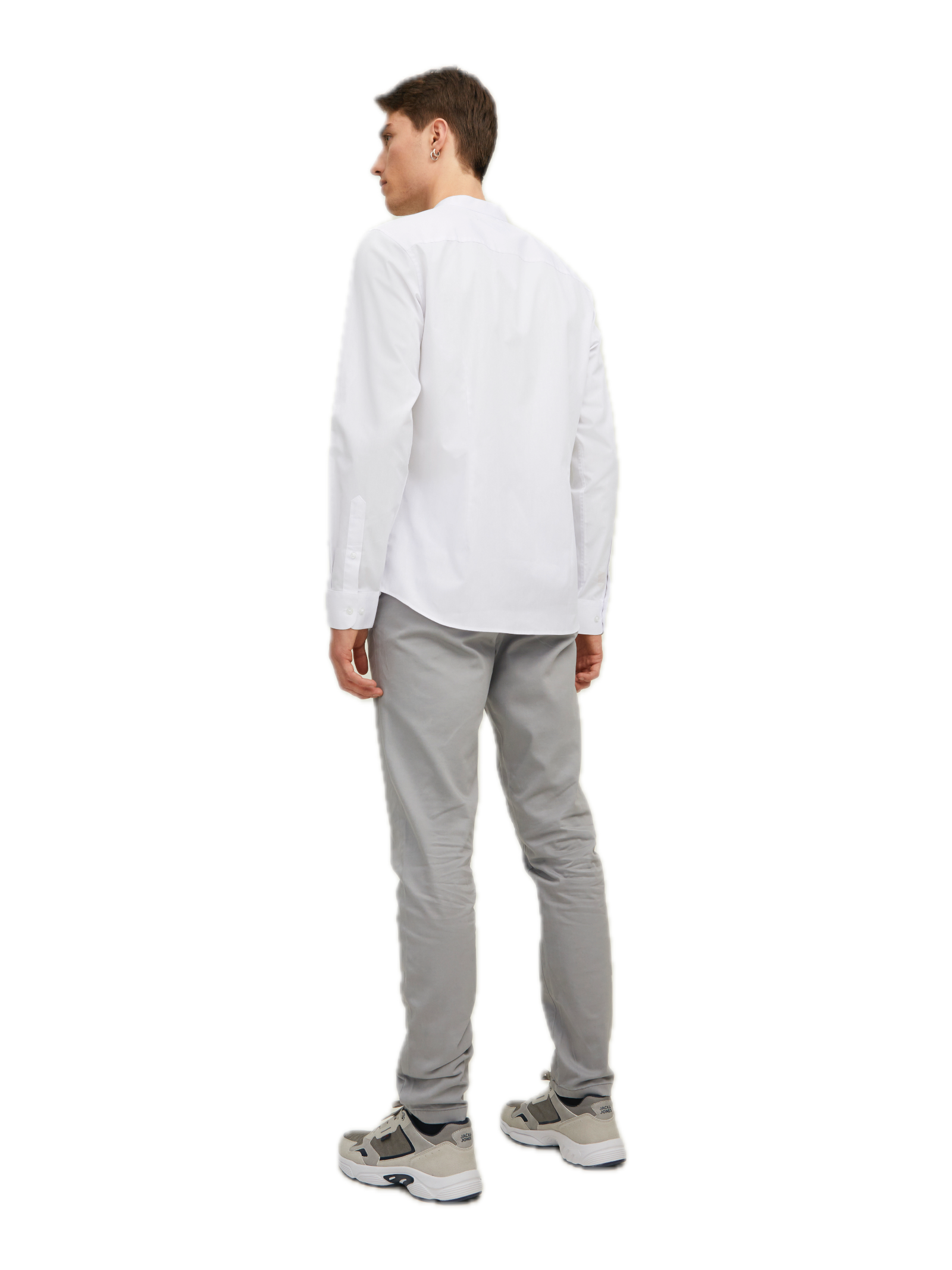 Camicia Jack & Jones Joe Bianco coreana 12205921 /White JACK & JONES 