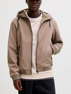 Giubbotto Jack & Jones Basic Fango in Softshell  con cappuccio 12236300 /Falcon JACK & JONES 