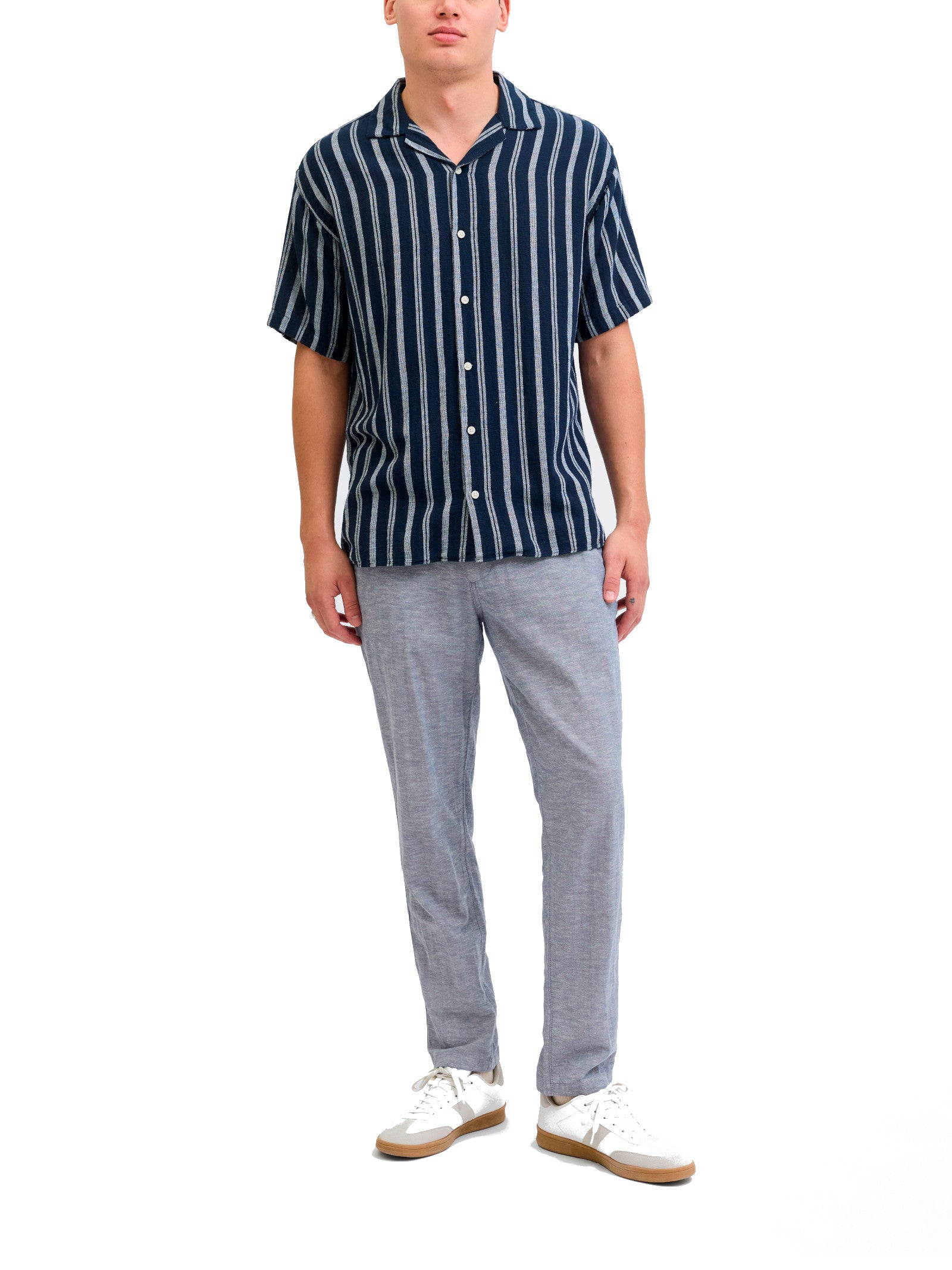 Chino Jack & Jones Summer Celeste in Lino 12248604 /Faded Denim JACK & JONES 