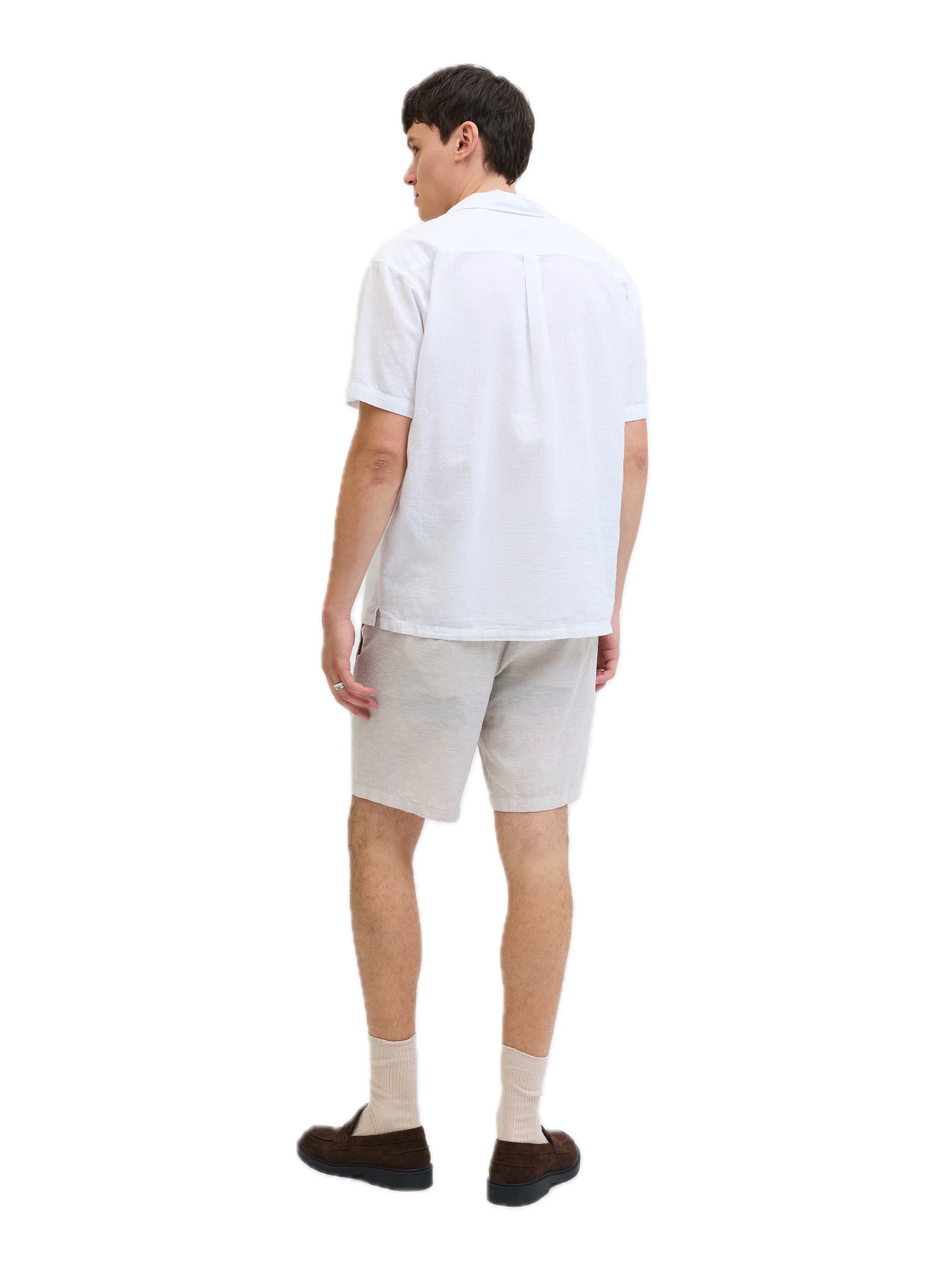 Bermuda Jack & Jones Stace Sabbia in lino 12248627 /Crockery JACK & JONES 