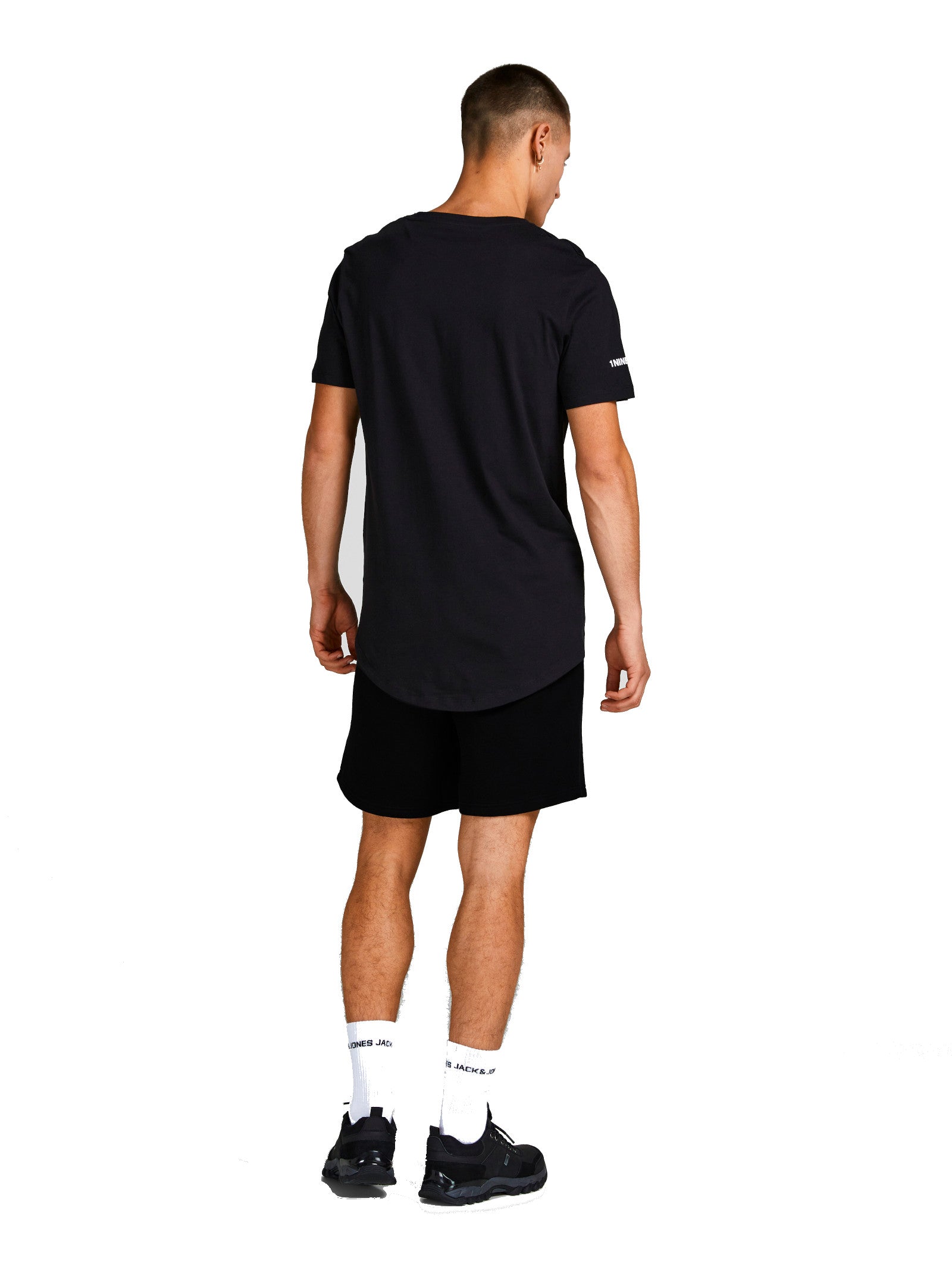 Bermuda Jack & Jones Gordon Nero in felpa 12249285 /Black JACK & JONES 