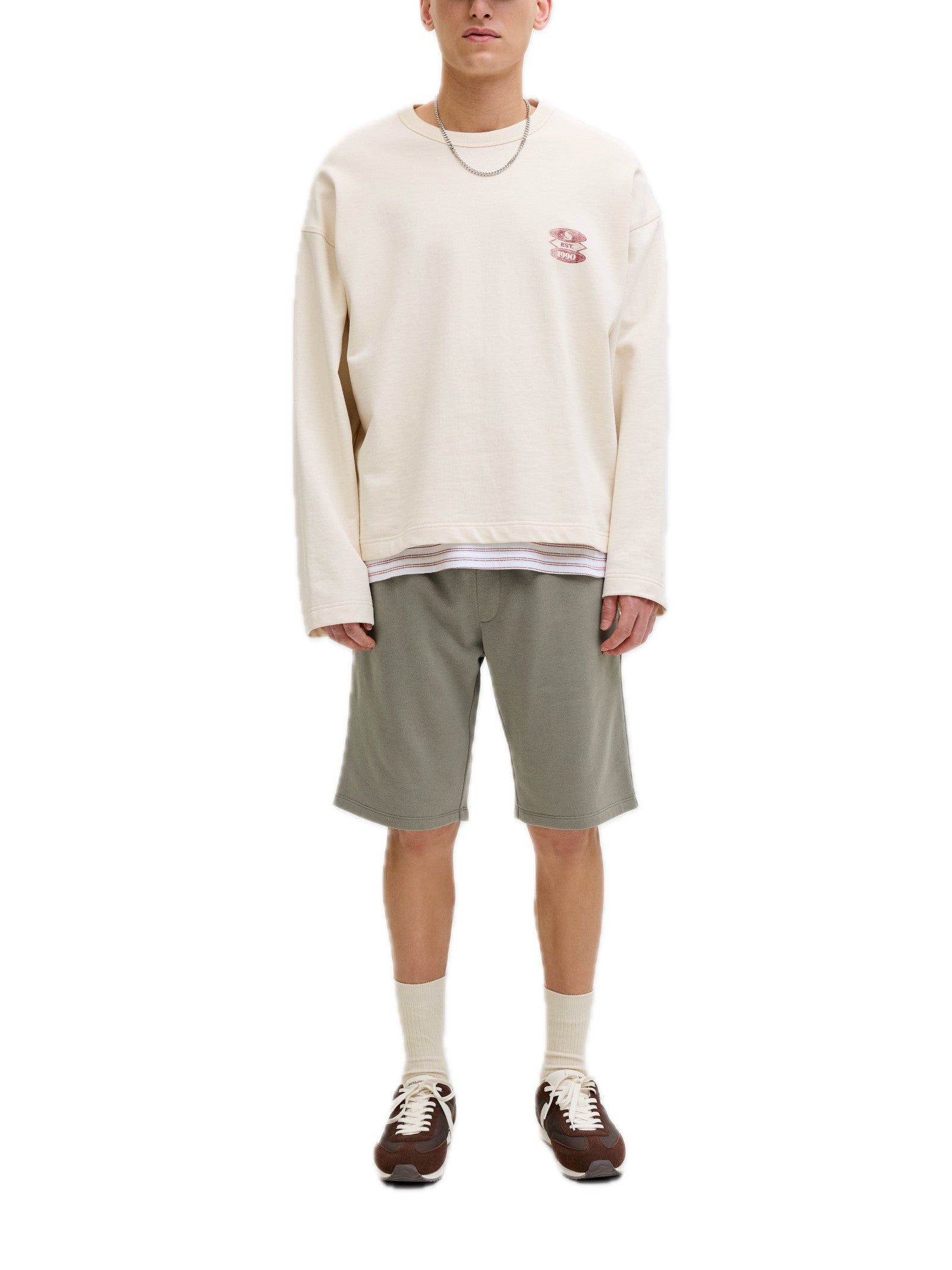 Bermuda Jack & Jones Gordon Verde in felpa 12249285 /Vetiver JACK & JONES 