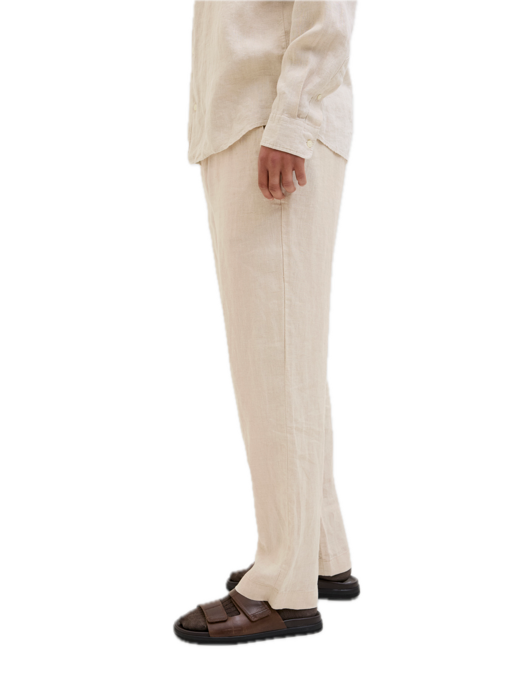 Chino Jack & Jones Lawrence Beige in lino 12253120 /Silver Lining JACK & JONES 
