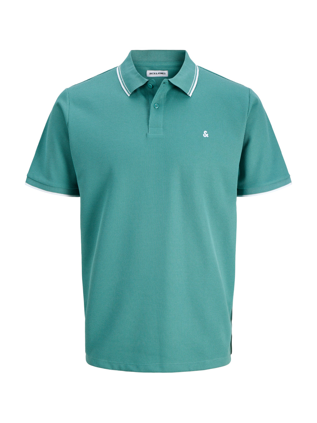 Polo Jack & Jones Austin Verde acqua 12268130 /Mineral Blue JACK & JONES 