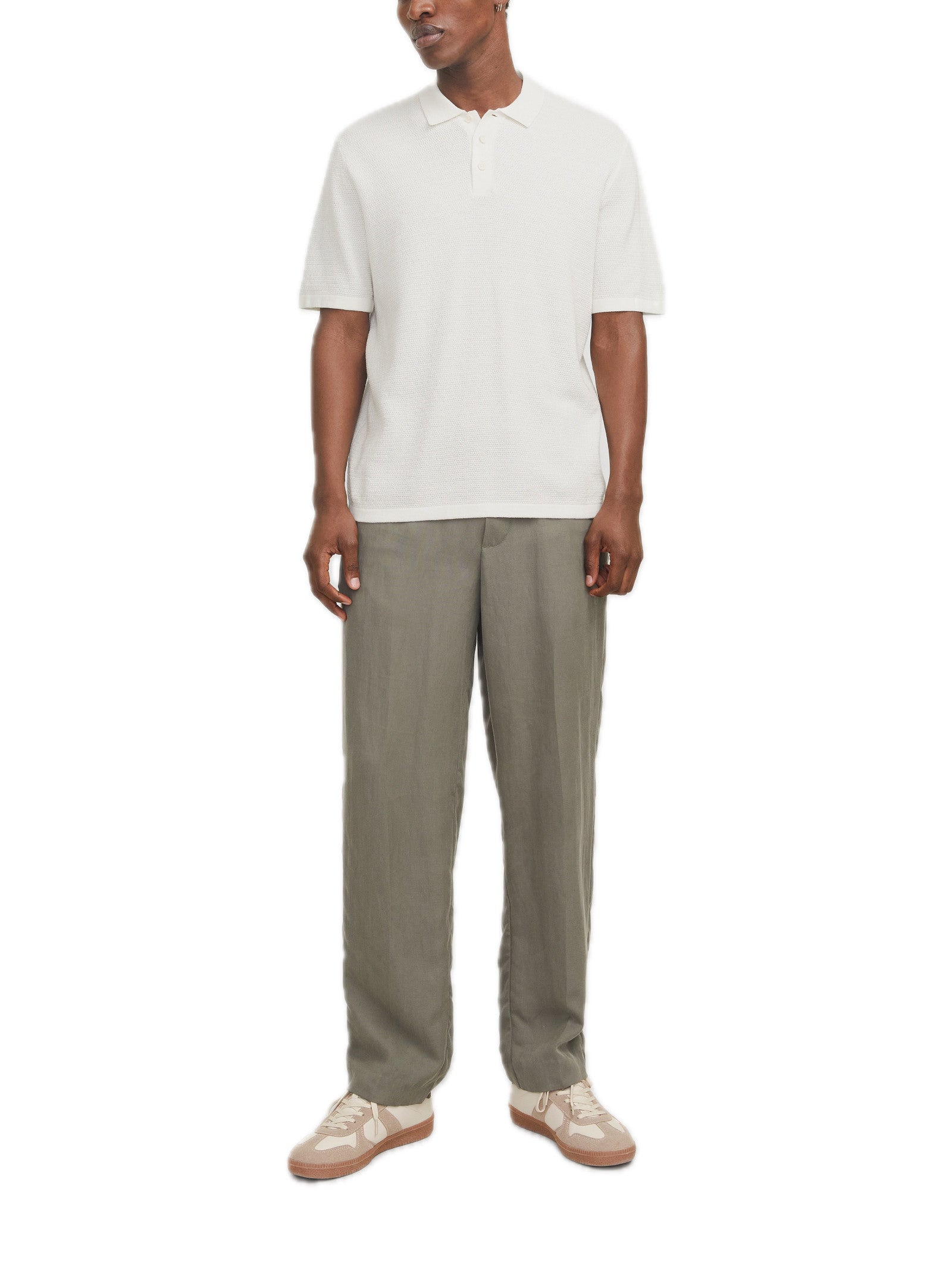 Polo Jack & Jones George Bianco a manica corta 12268281 /Cloud Dancer JACK & JONES 