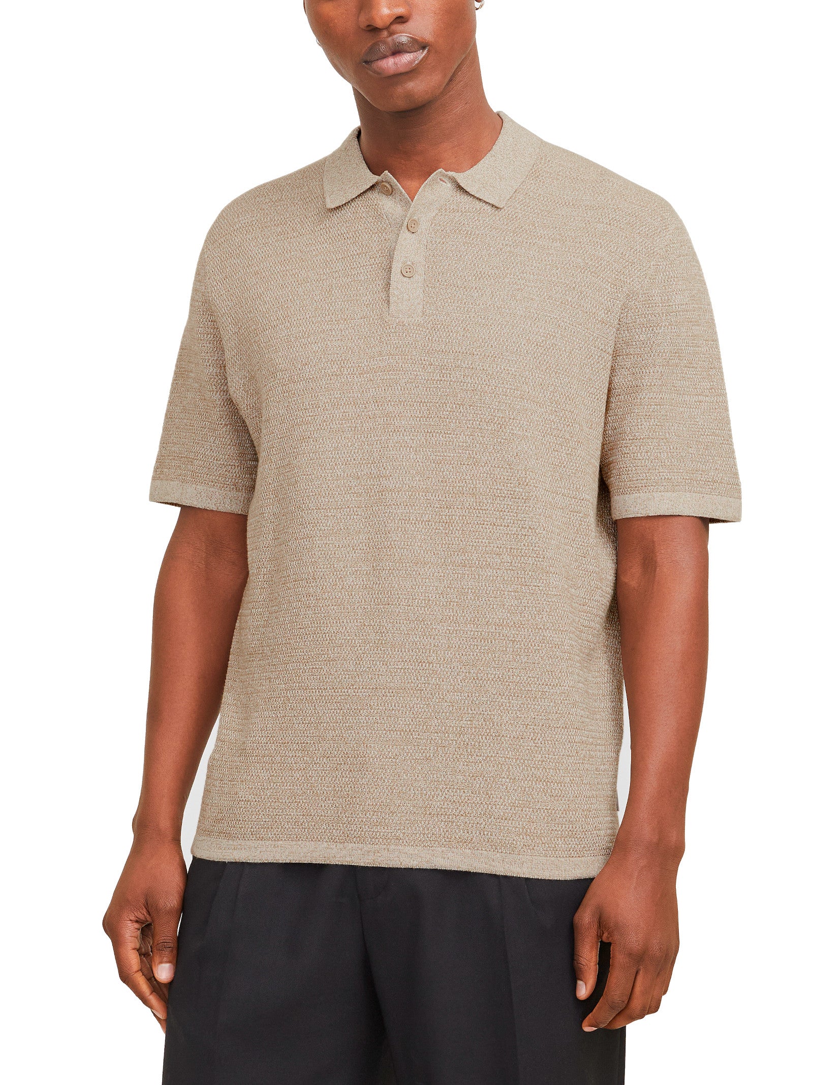 Polo Jack & Jones George Beige a manica corta 12268281 /Coriander JACK & JONES 