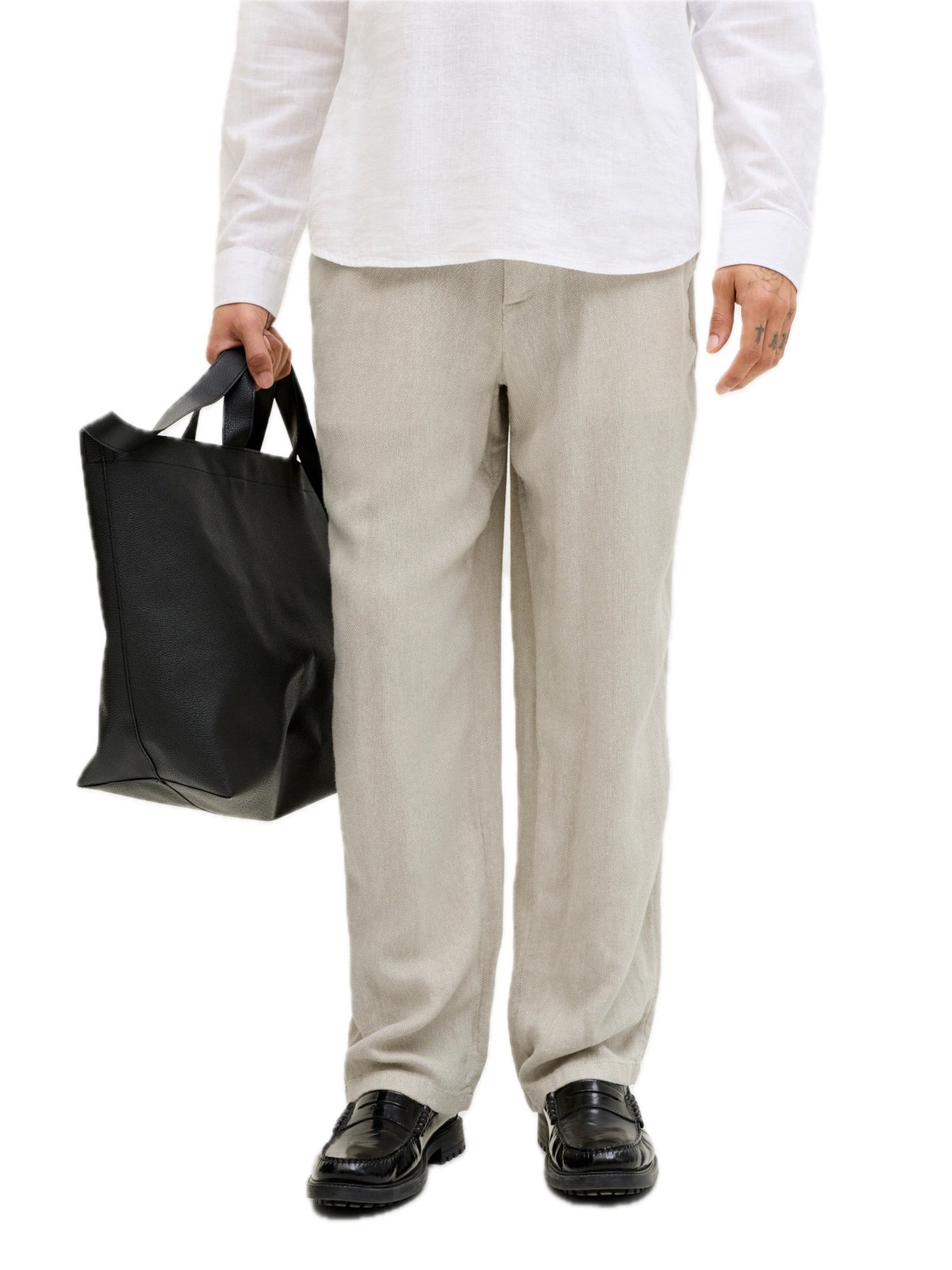 Pantalone Jack & Jones Sabbia Karl in lino 12269371 /Vetiver JACK & JONES 