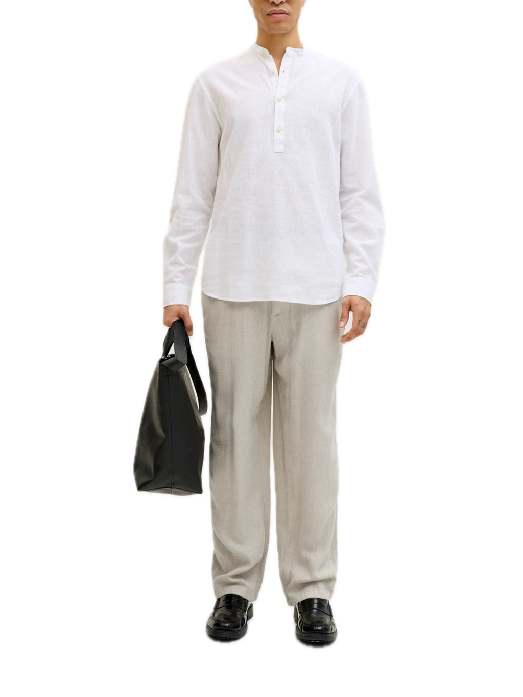 Pantalone Jack & Jones Sabbia Karl in lino 12269371 /Vetiver JACK & JONES 