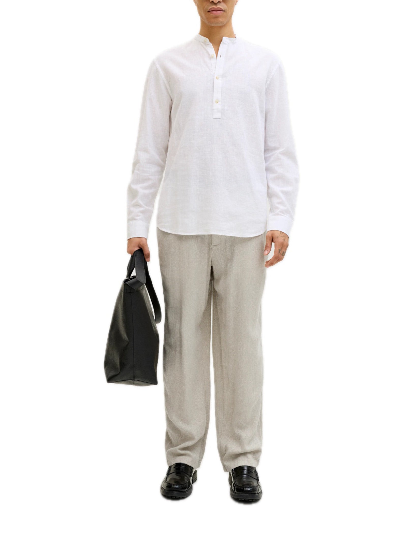 Pantalone Jack & Jones Sabbia Karl in lino 12269371 /Vetiver JACK & JONES 