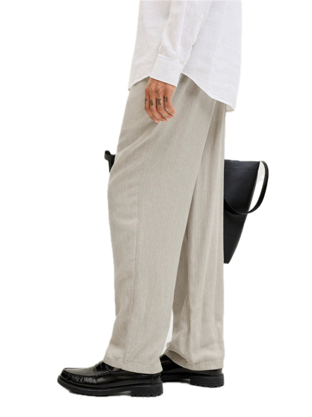 Pantalone Jack & Jones Sabbia Karl in lino 12269371 /Vetiver JACK & JONES 