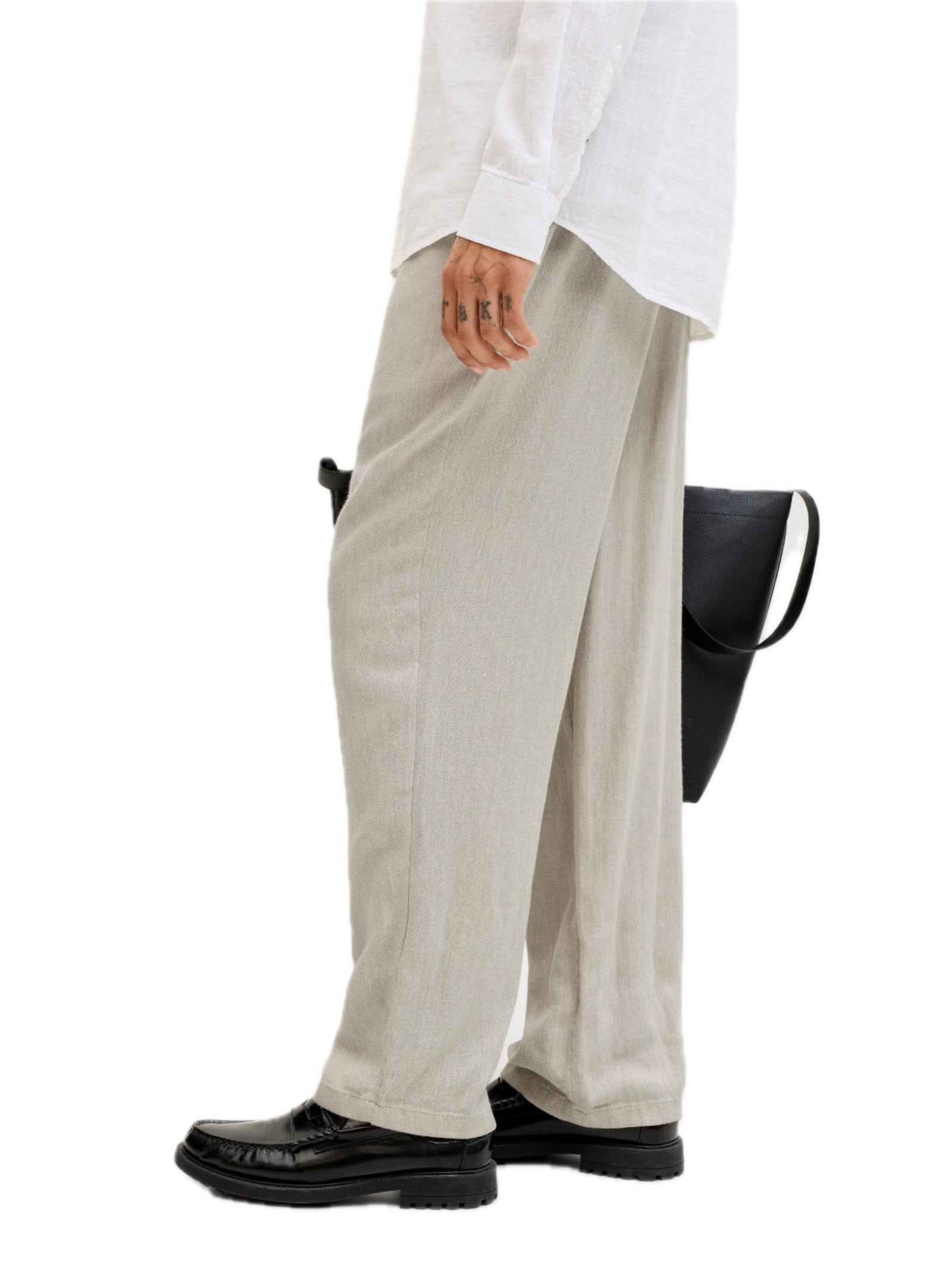 Pantalone Jack & Jones Sabbia Karl in lino 12269371 /Vetiver JACK & JONES 