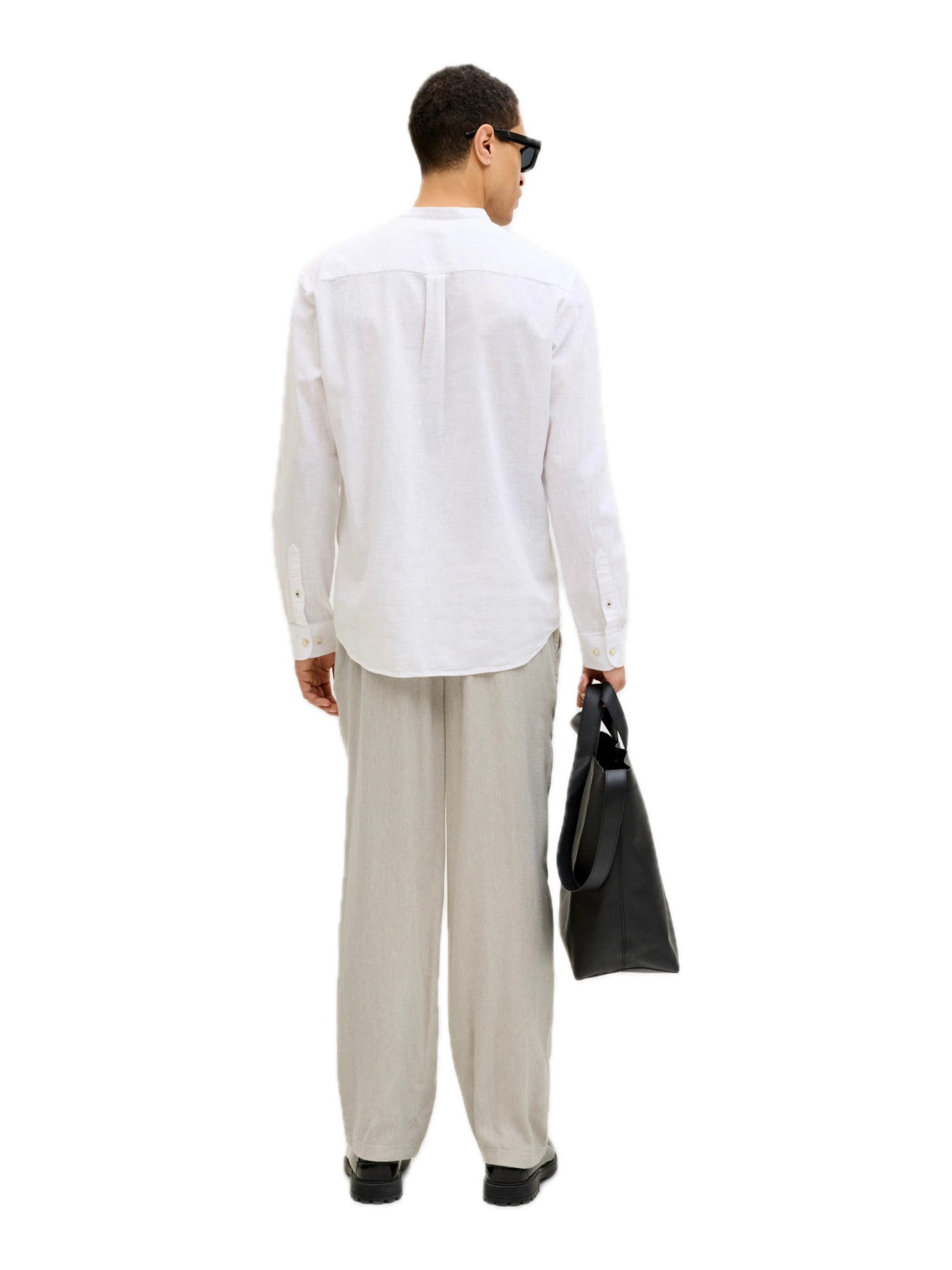 Pantalone Jack & Jones Sabbia Karl in lino 12269371 /Vetiver JACK & JONES 