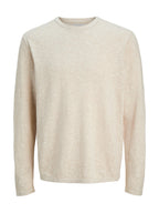 Maglia Jack & Jones Summer Beige melange girocollo leggera 12269631 /String JACK & JONES 