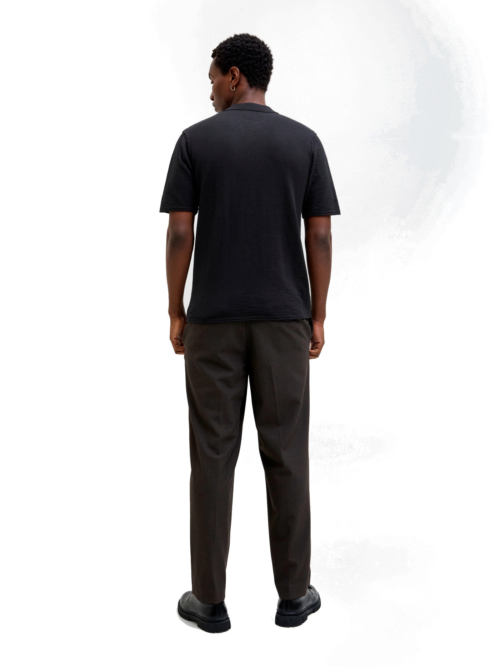 Polo Jack & Jones Nero Kane maniche corte 12269650 /Black JACK & JONES 