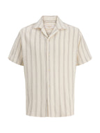 Camicia Jack & Jones Panna Coba a righe 12271060 /Antique White JACK & JONES 