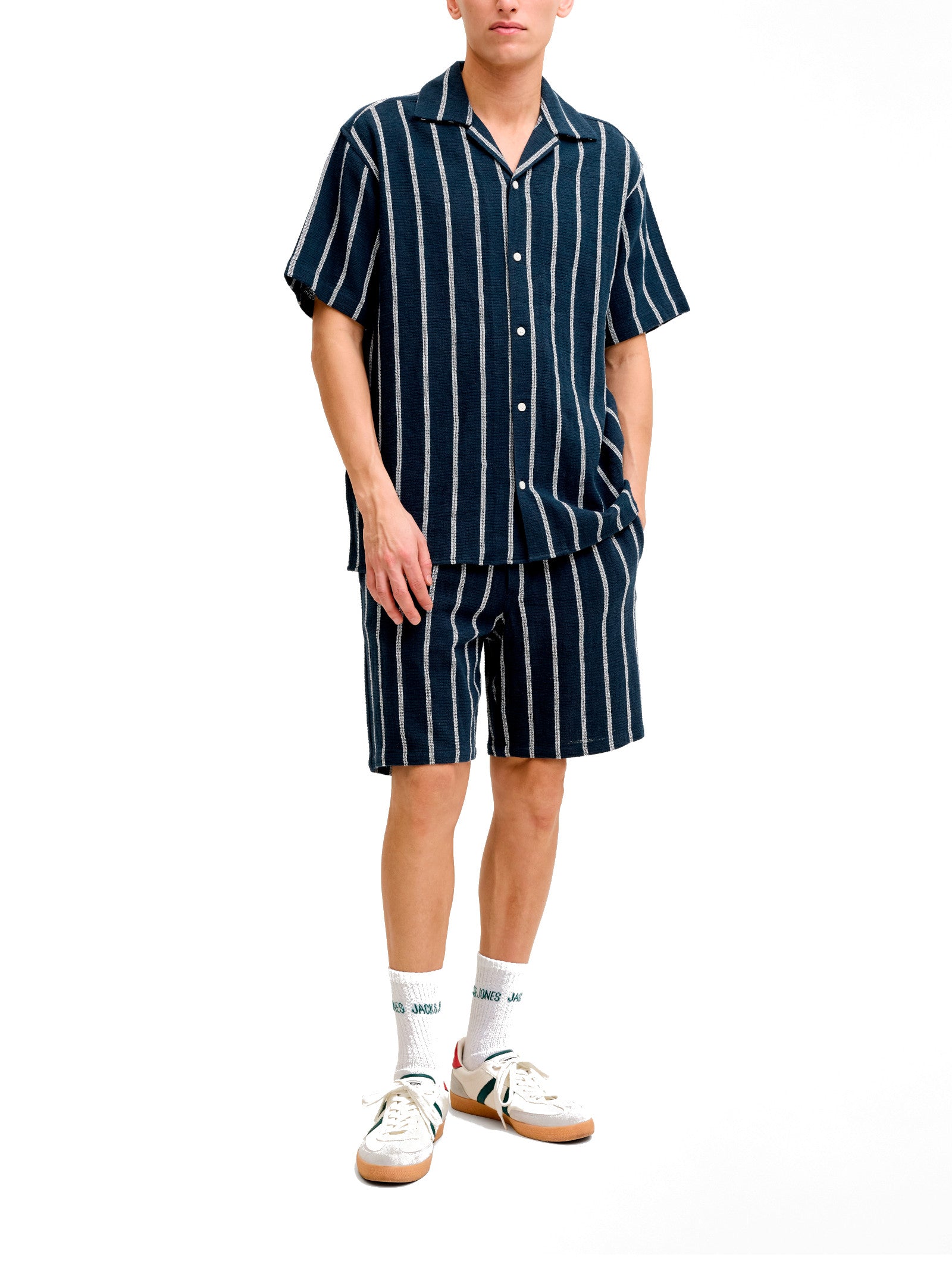 Bermuda Jack & Jones Jaiden Blu a righe 12274413 /Sky Captain JACK & JONES 