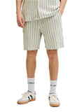 Bermuda Jack & Jones Jaiden Verde a righe 12274413 /Tea JACK & JONES 