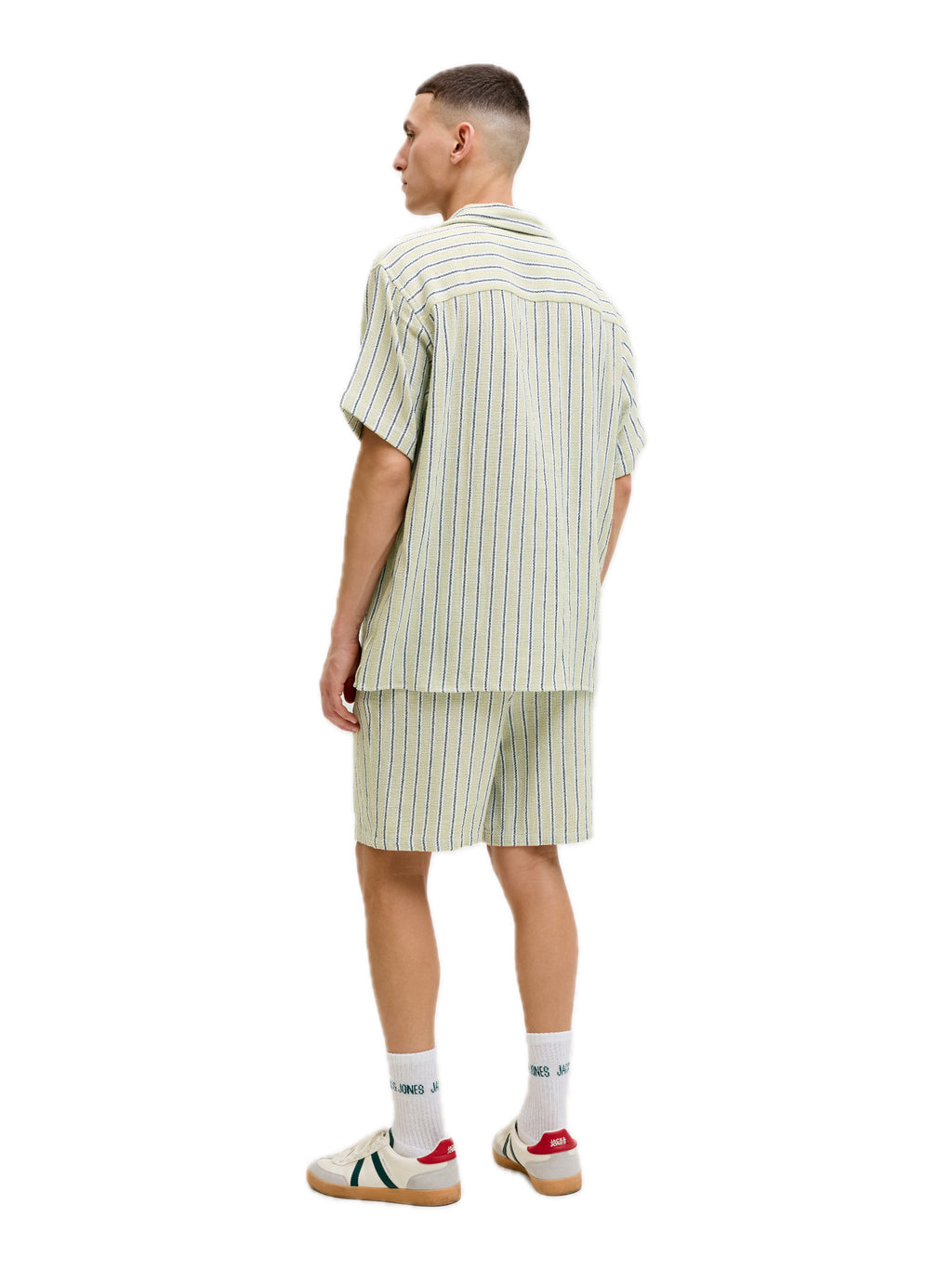 Bermuda Jack & Jones Jaiden Verde a righe 12274413 /Tea JACK & JONES 