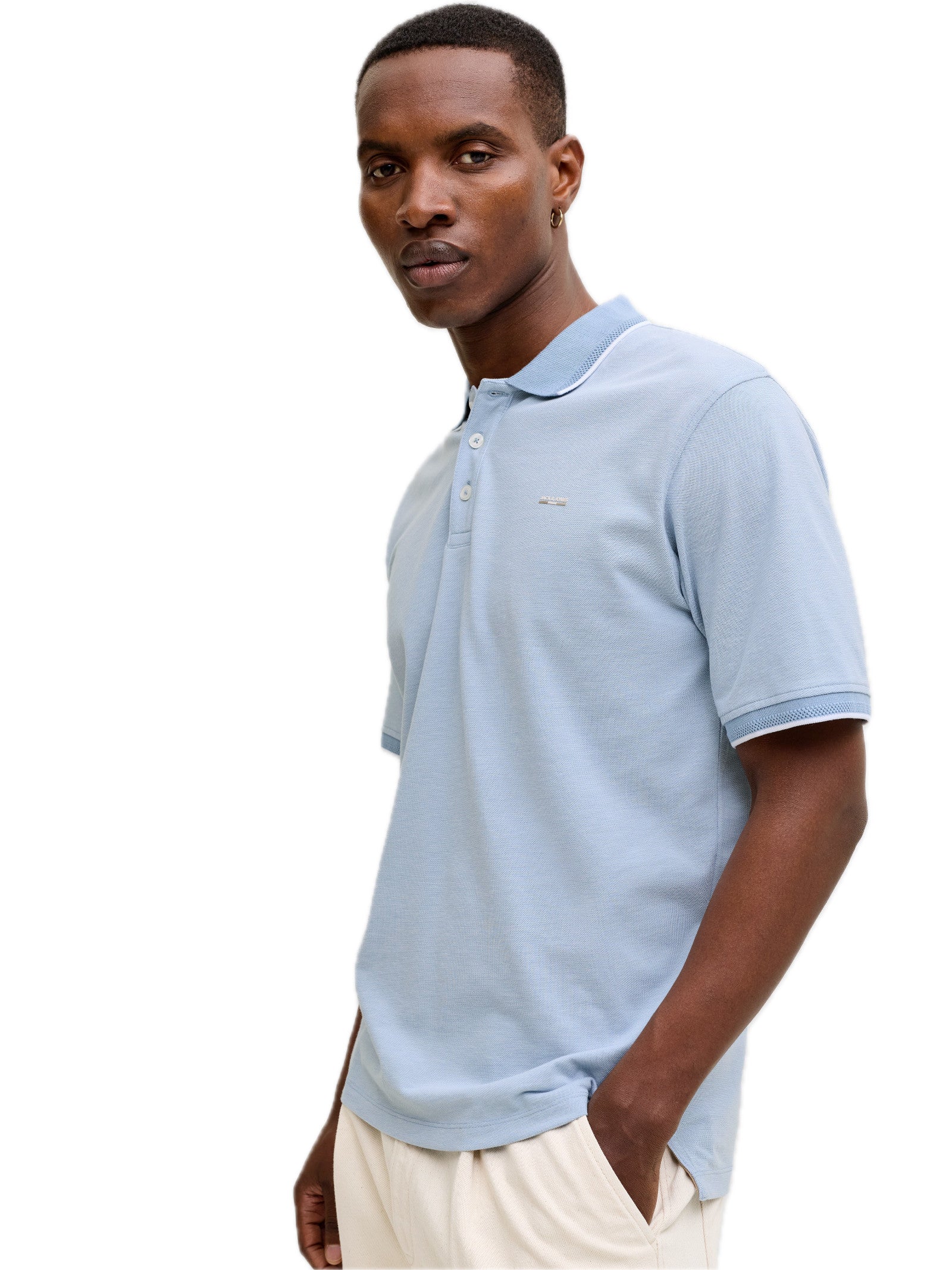 Polo Jack & Jones Alves Celeste 12274681 /Ashley Blue JACK & JONES 