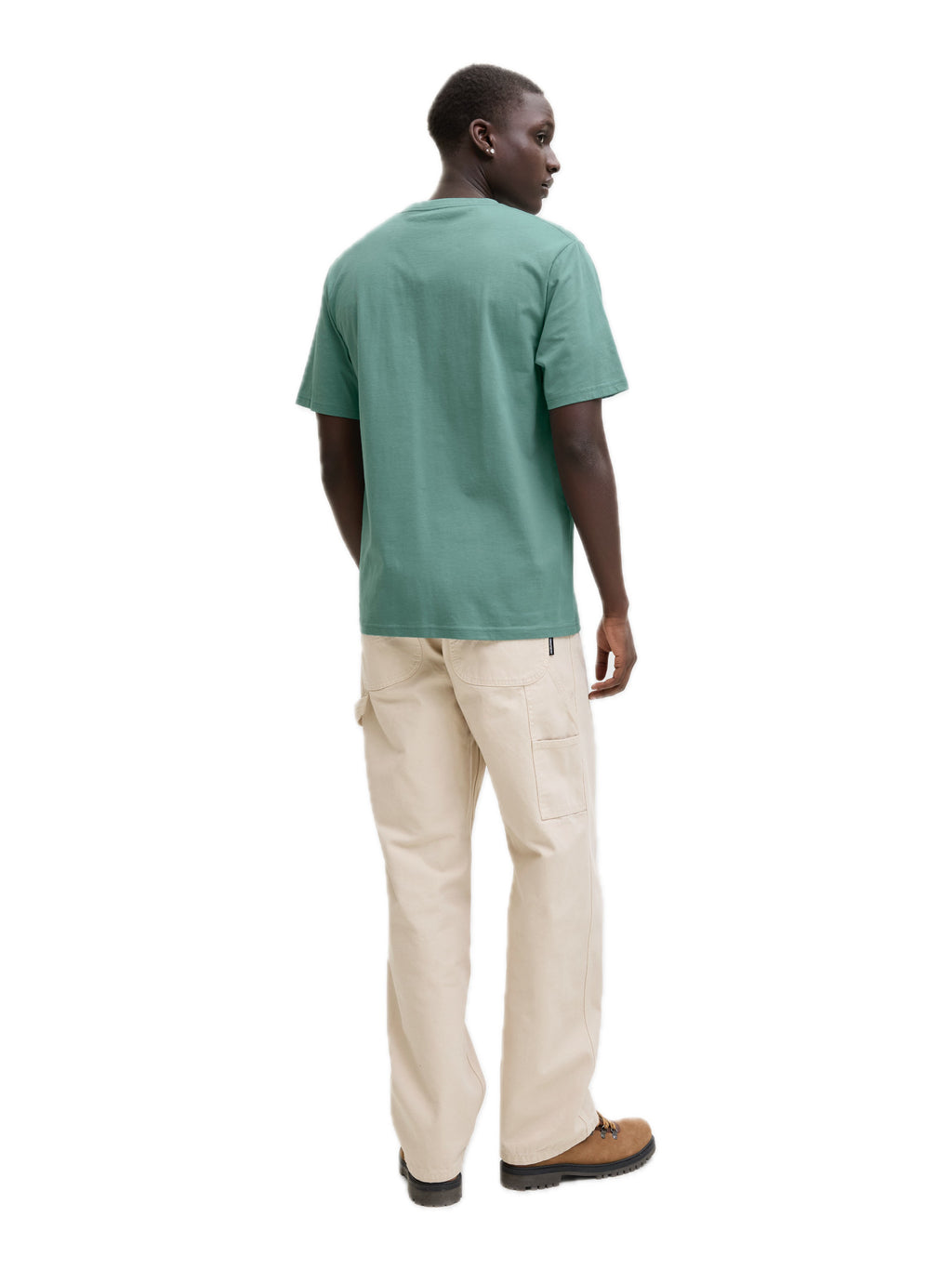 T-shirt Jack & Jones Soho Acqua marina con mini logo gommato 12278787 /Mineral Blue JACK & JONES 