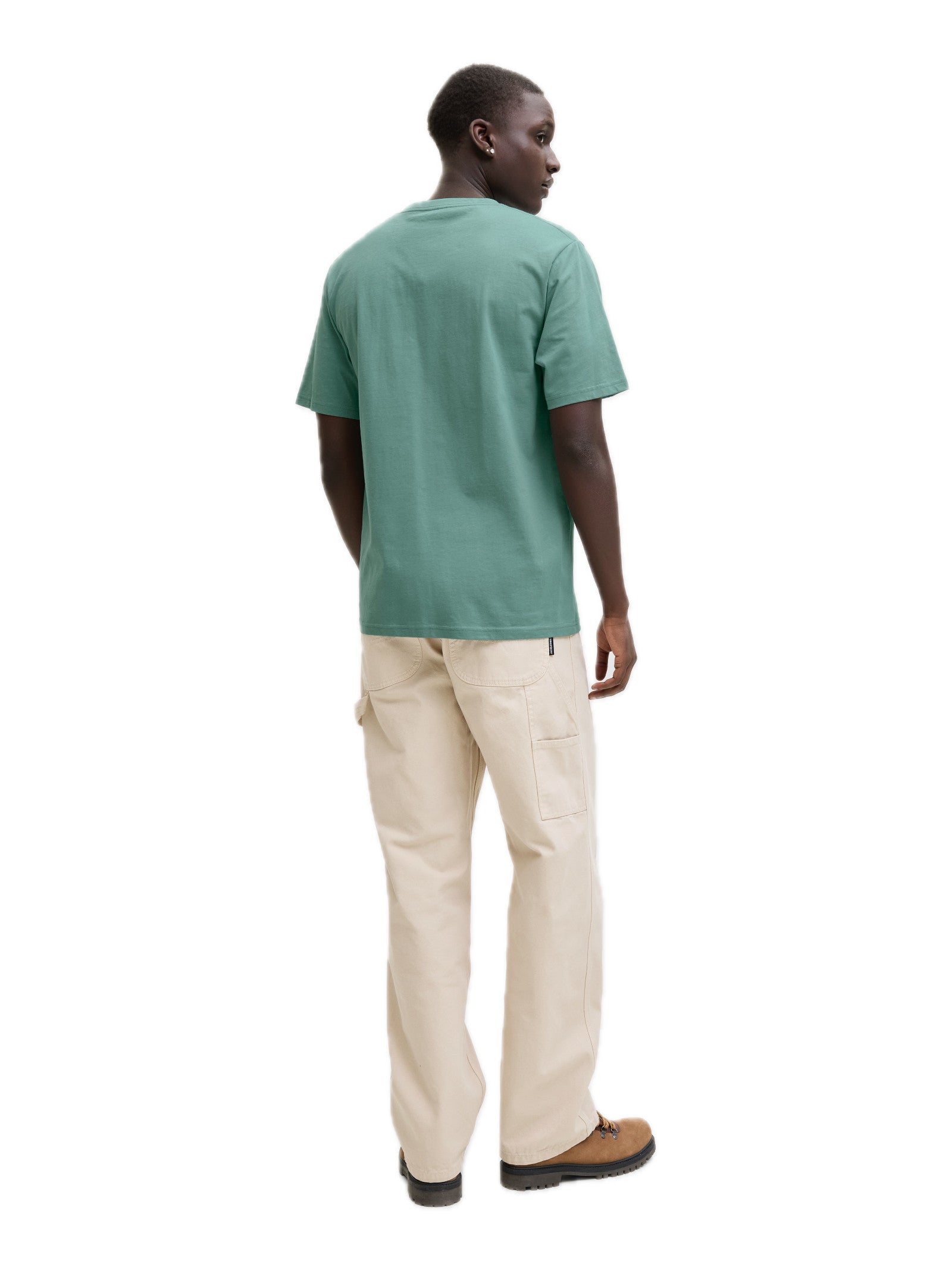 T-shirt Jack & Jones Soho Acqua marina con mini logo gommato 12278787 /Mineral Blue JACK & JONES 