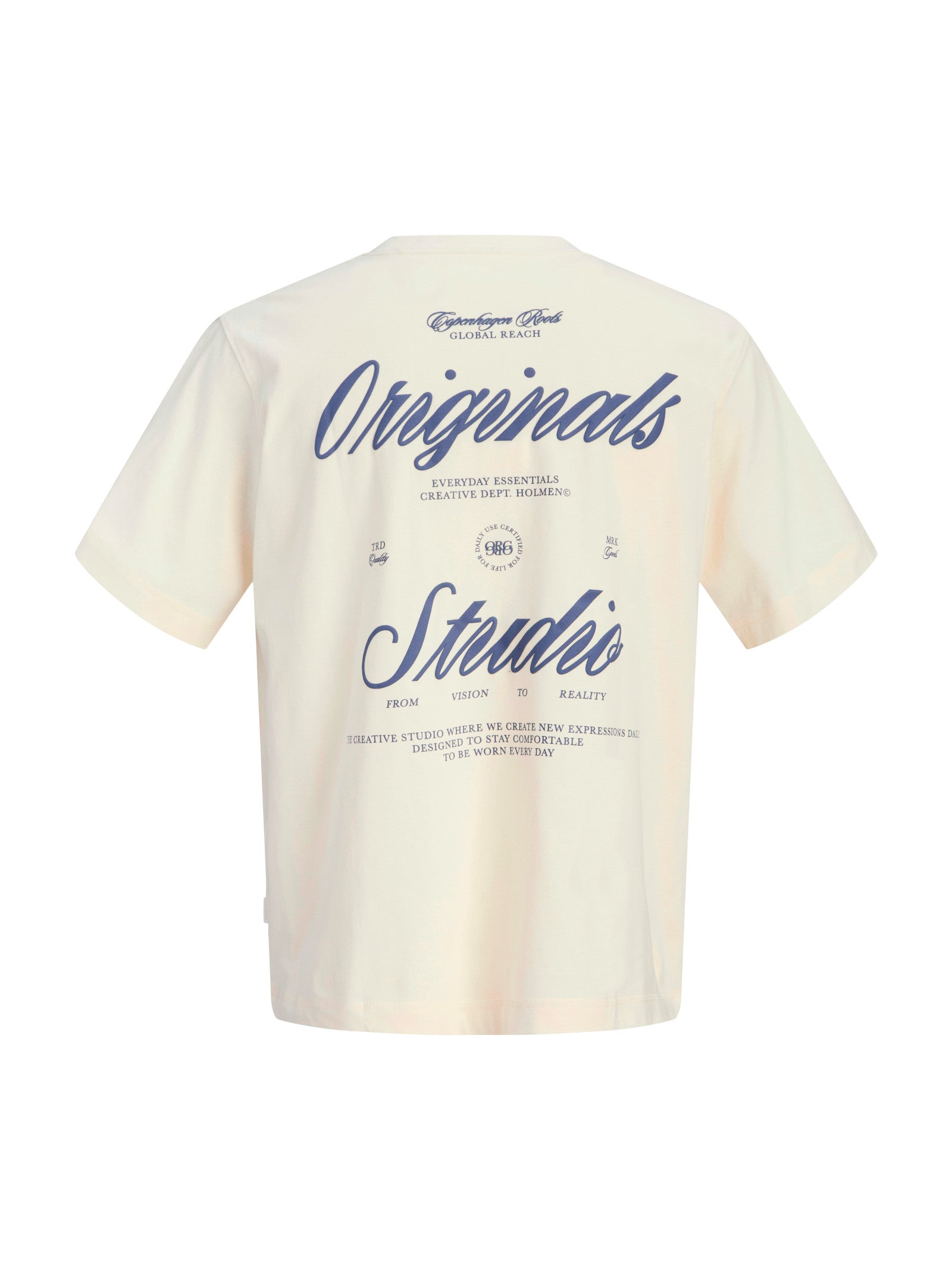 T-shirt Jack & Jones Crema Ebro relaxed 12282898 /Antique White JACK & JONES 