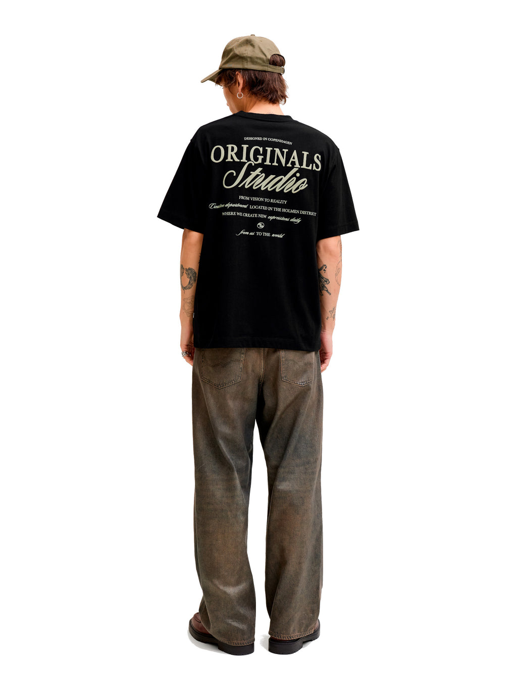 T-shirt Jack & Jones Nero Ebro relaxed 12282898 /Black JACK & JONES 