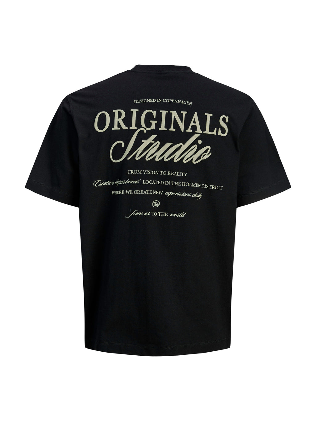 T-shirt Jack & Jones Nero Ebro relaxed 12282898 /Black JACK & JONES 